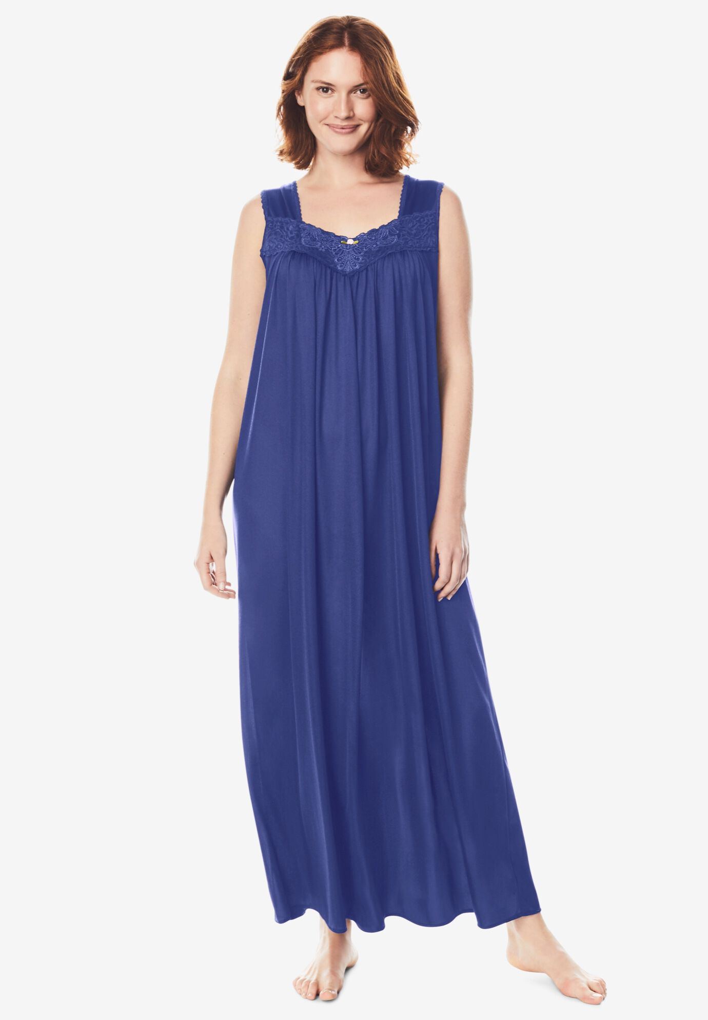 Plus size sales knit nightgowns