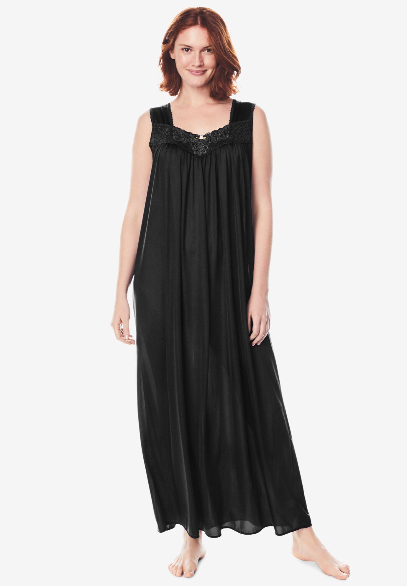 Long knit nightgowns hotsell