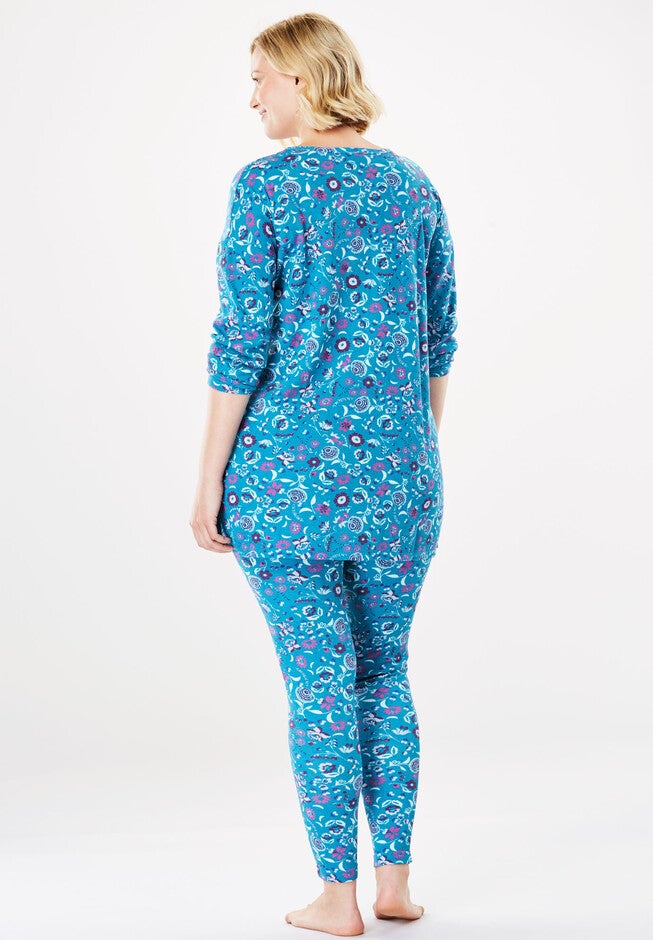 Supersoft Thermal Legging PJ Set by Dreams & Co.®, , on-hover image number null