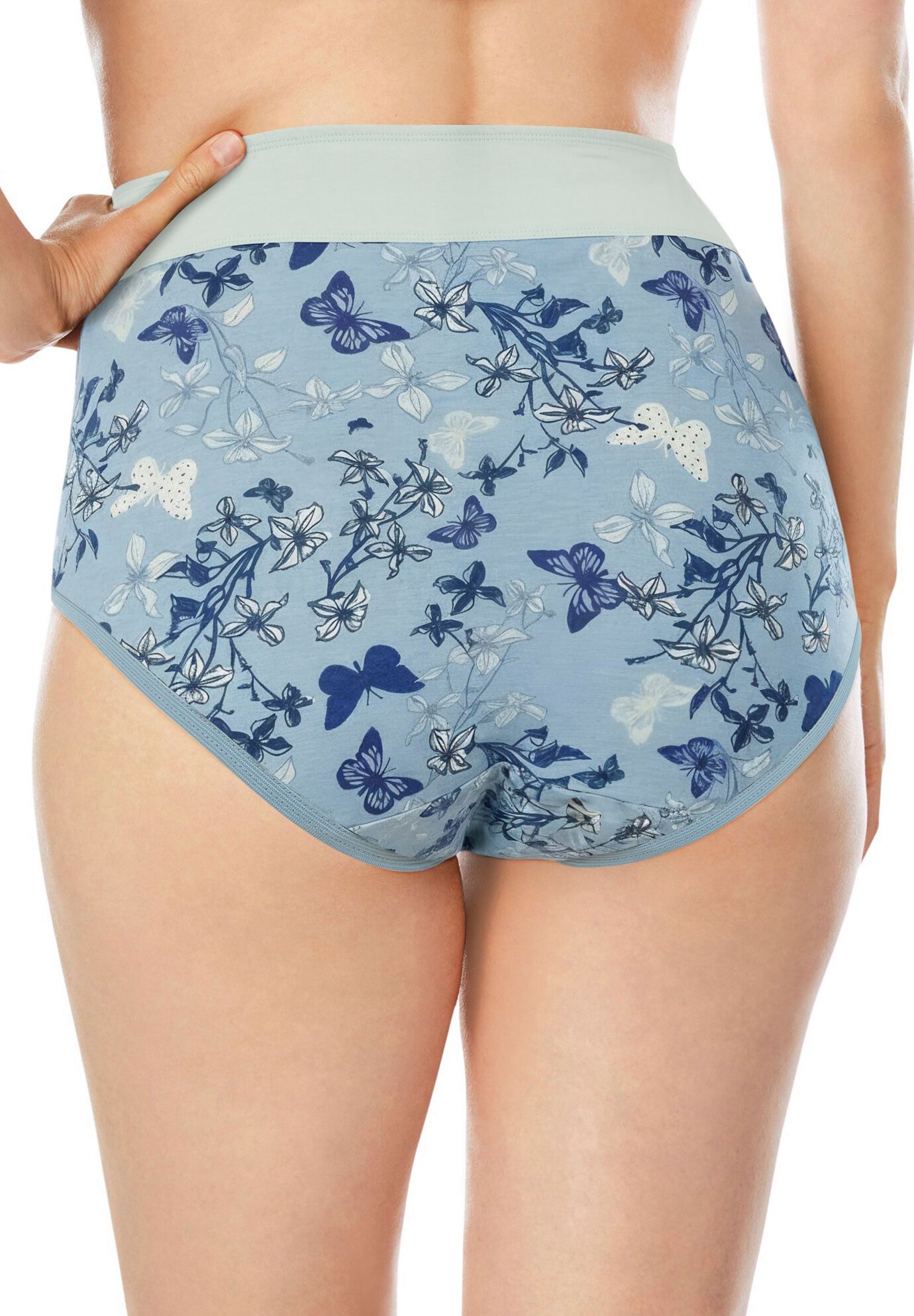 Full Coverage Stretch Cotton Color Block Brief 3-Pack, ULTRA BLUE ASSORTED, alternate image number 4