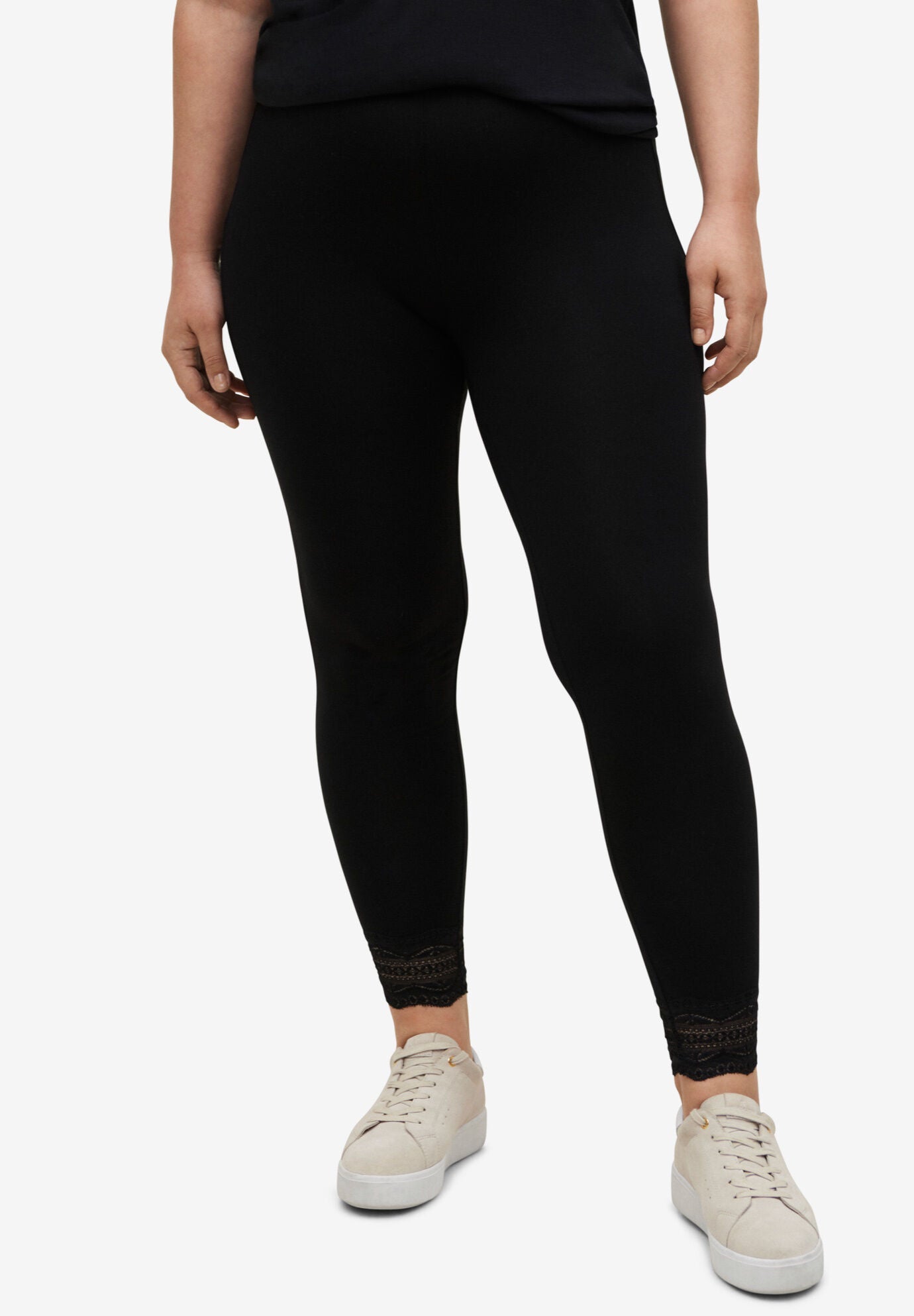 Scallop hem leggings store