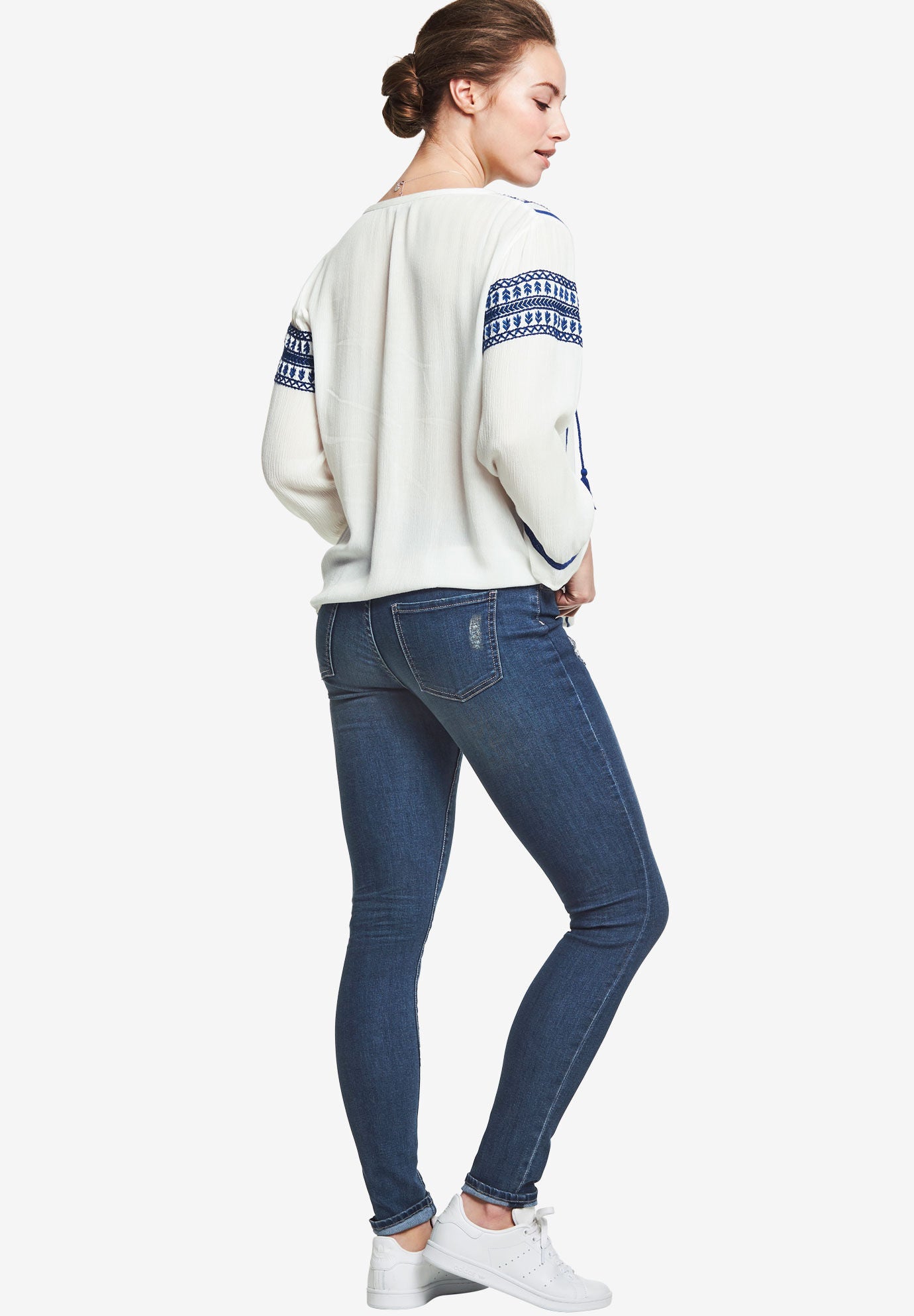 Distressed Skinny Jeans, , on-hover image number 1