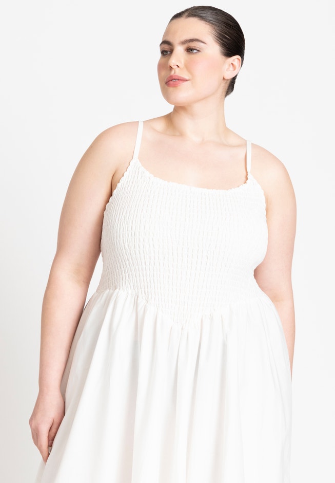 Poplin Textured Flare Dress image number 2