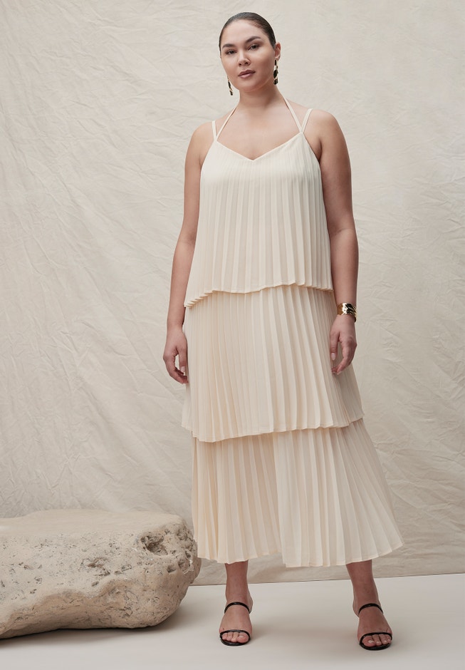 Pleated Layered Maxi Dress image number 0