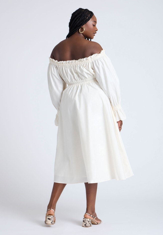 Off The Shoulder Ruffle Maxi Dress image number 1