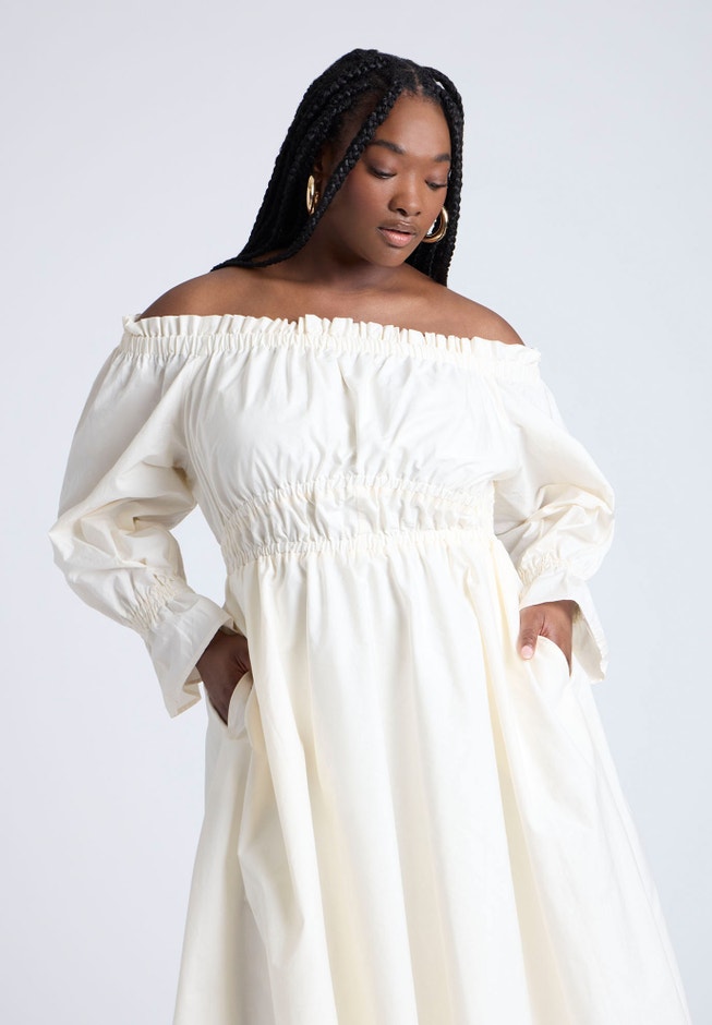 Off The Shoulder Ruffle Maxi Dress image number 2