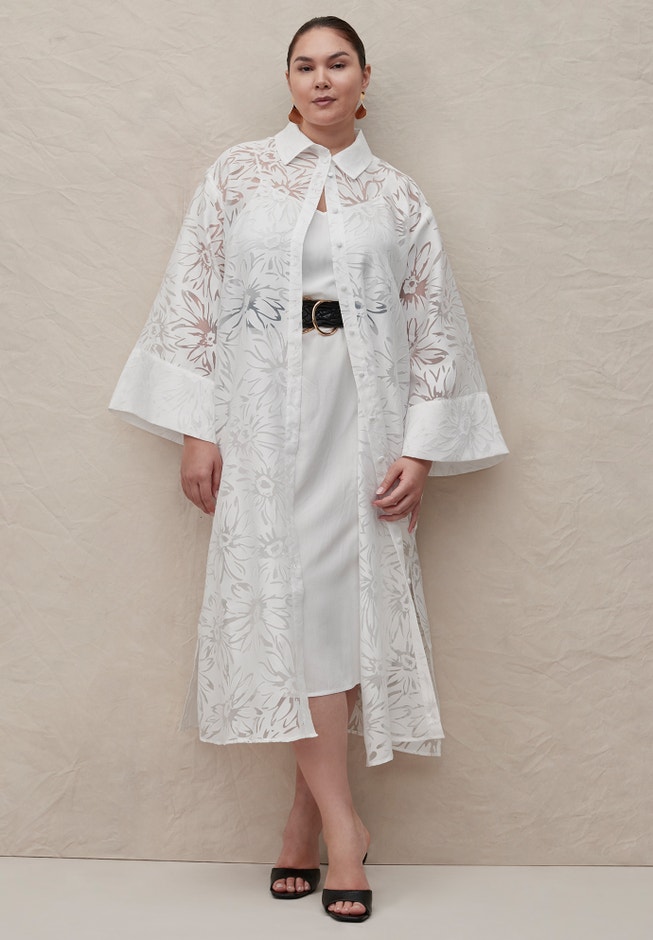 oversized shirt dress midi Carel Oversized Designer Shirt Dress | Flowy Silhouette & Textured Feel