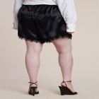 Satin Lace Trim Short image number null