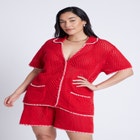 Crochet Sweater Tee image number null