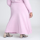 Flared Sweater Maxi Skirt image number null