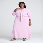 Flared Sweater Maxi Skirt image number null