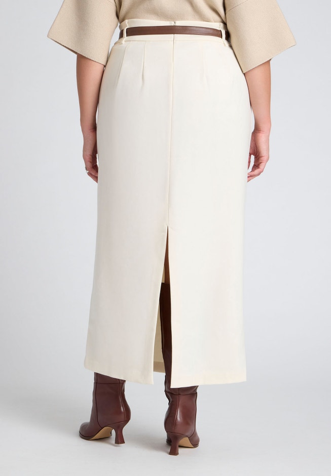 Belted Column Skirt image number 2