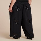 Floral Sequin Wide Leg Pant image number null
