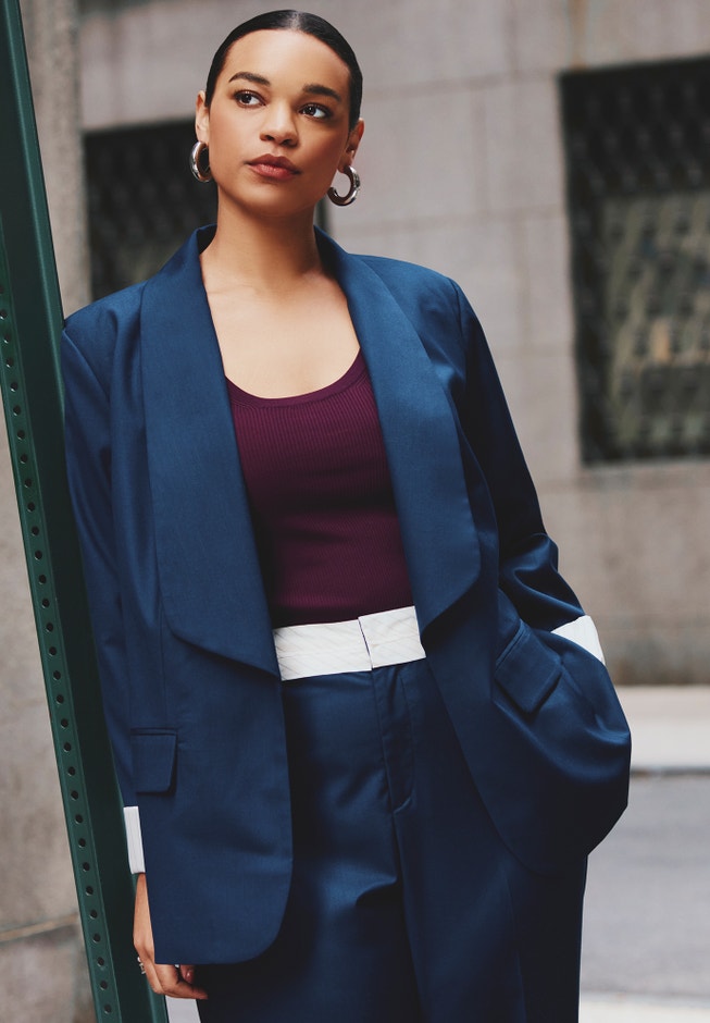 Oversized Blazer With Cuff image number 0