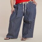 Striped Pant With Rope Belt image number null