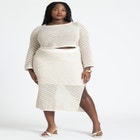 Novelty Knit Maxi Skirt image number null