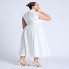 Linen High Neck Dress image number null