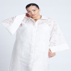 Floral Oversize Shirt Dress image number null