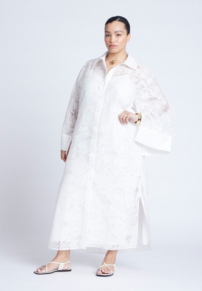 Floral Oversize Shirt Dress image number 0