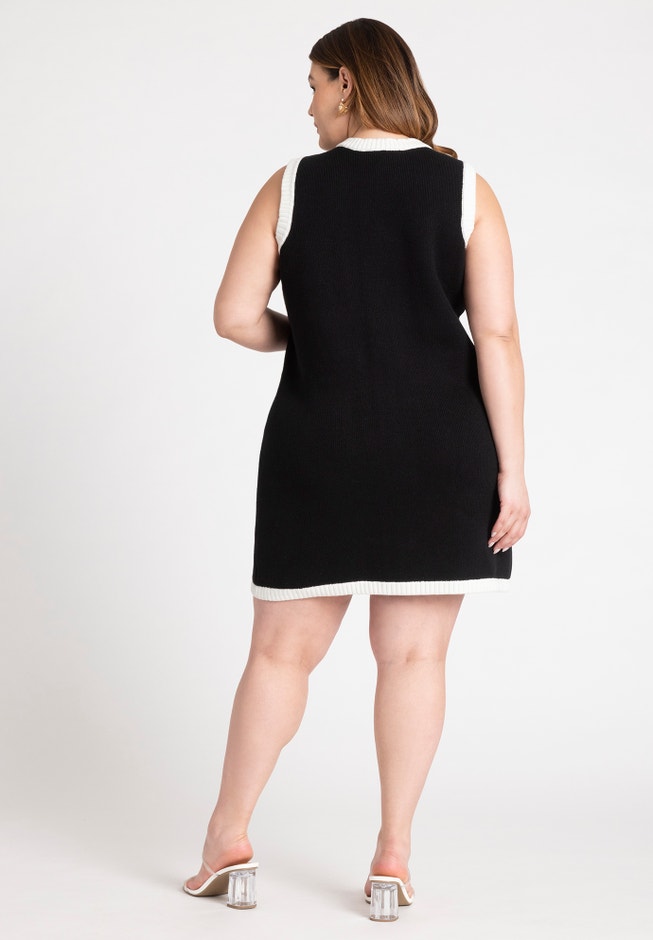 Preppy Mini Sweater Dress image number null