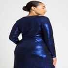 Shiny Asym Neckline Top image number null