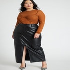 Bust Detail Tissue Knit Top image number null