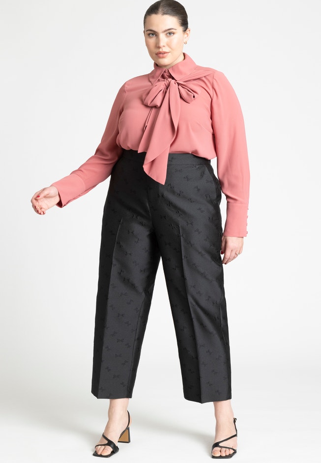 Tie Detail Bow Top image number null