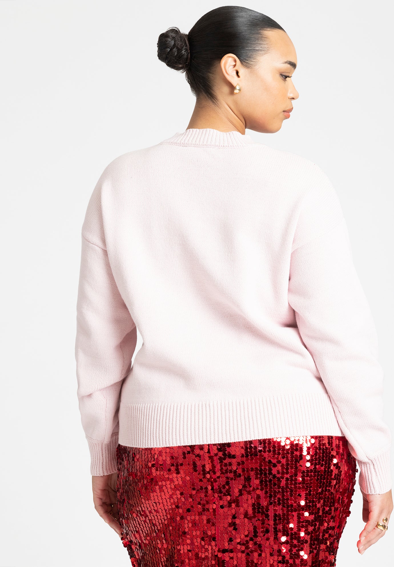 Bow Intarsia Sweater image number 2