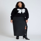 Bow Intarsia Sweater image number null