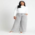 The Yvette Rigid Wide Leg Jean image number null