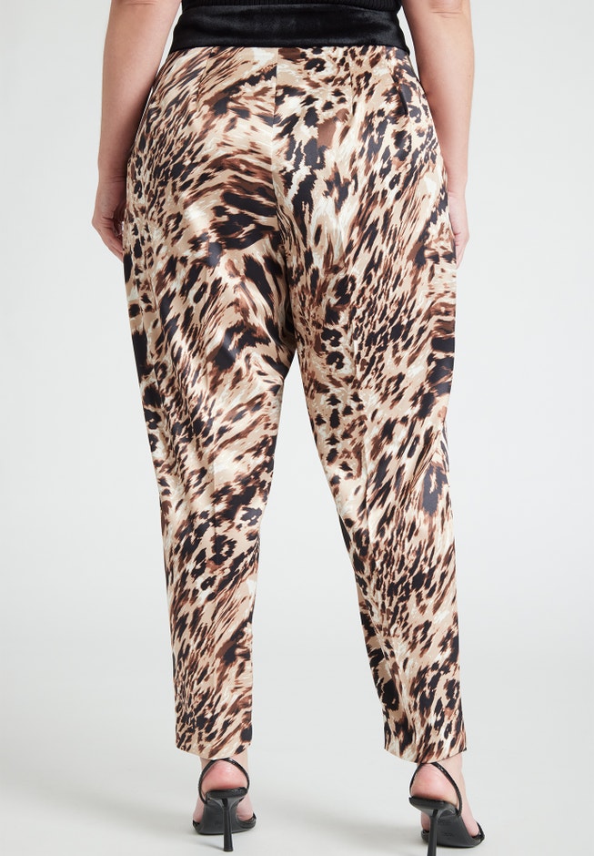Velvet Waistband Printed Pant image number 2