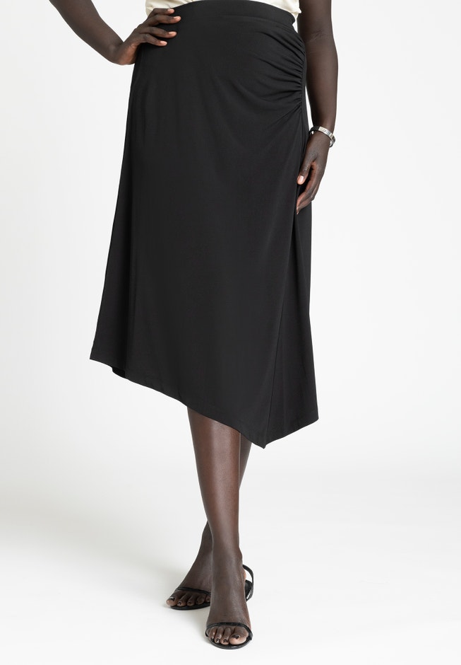 Oblong Hem Skirt image number null