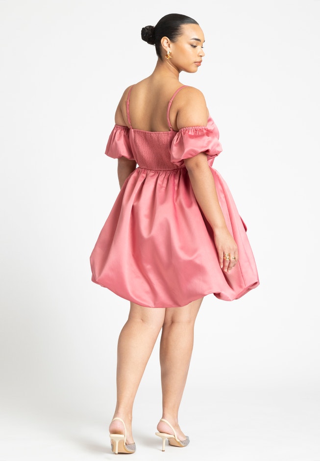 Dramatic Bow Mini Dress image number null
