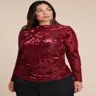 Floral Jacquard Top image number null