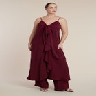 Tie-Front Ruffle Duster image number null