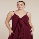 Tie-Front Ruffle Duster image number null