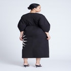 Twist Detail Printed Column Dress image number null