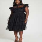 Dramatic Ruffle Midi Dress image number null