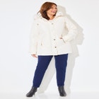 Faux Fur Hood Puffer Coat image number null