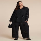 Oversized Embellished Top image number null