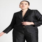 Jacquard Cropped Blazer image number null