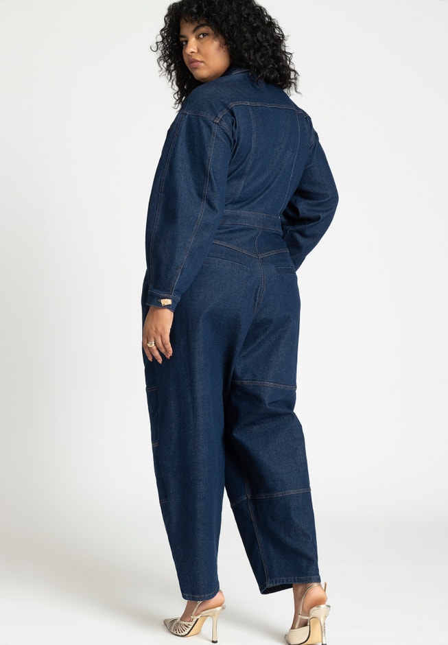 Gold Hardware Denim Jumpsuit image number 1