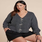 Crystal Bow Cardigan image number null