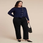 Pleated Cardigan image number null