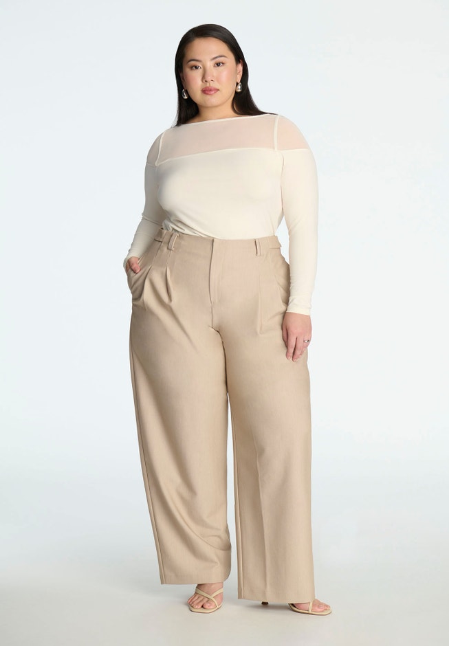 Trouser With Waistband Tabs image number null