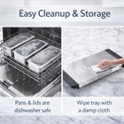 2-in-1 Triple Buffet Server & Warming Tray  image number null