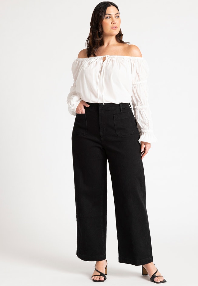 Off The Shoulder Detail Blouse image number 3