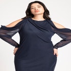 Cold Shoulder Maxi Dress image number null