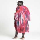 Flare Sleeve Wrap Dress image number null