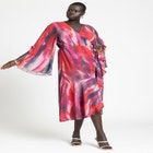 Flare Sleeve Wrap Dress image number null